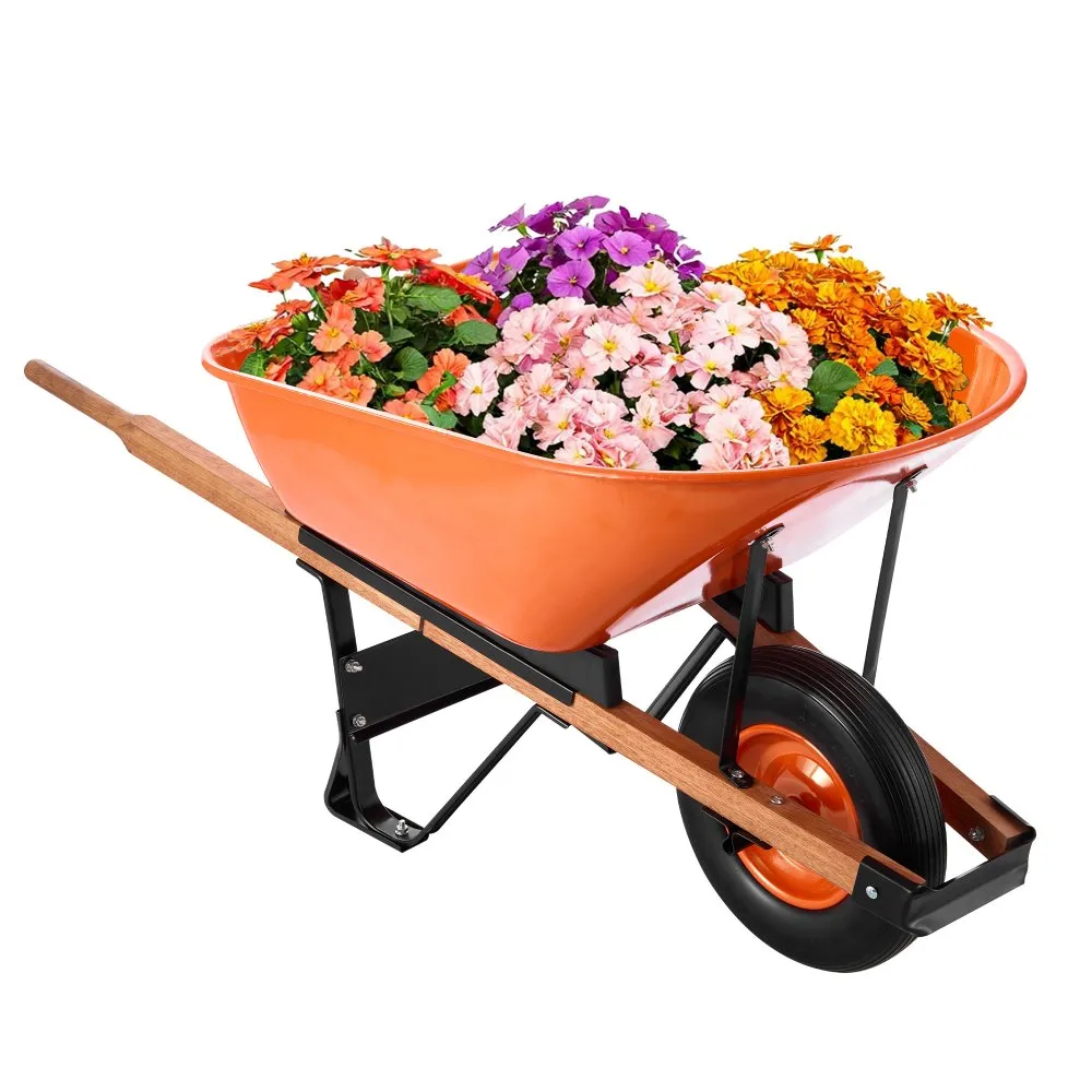 VEVOR vienratis sodo karutis 150 kg, 6 cu. ft., 16″ ratas