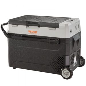 Automobilinis šaldytuvas VEVOR 53 L / 56 Qt, dviejų zonų, -20–10 °C