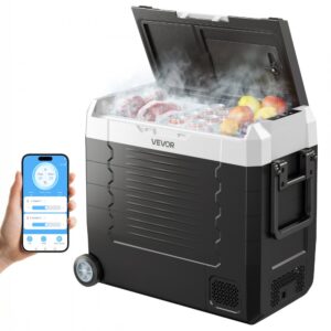 Automobilinis šaldytuvas VEVOR 55 L, dviejų zonų, -20–20 °C