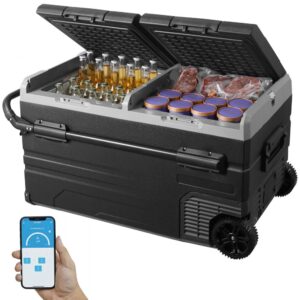 Automobilinis šaldytuvas VEVOR 115 L, dviejų zonų, -20–20 °C