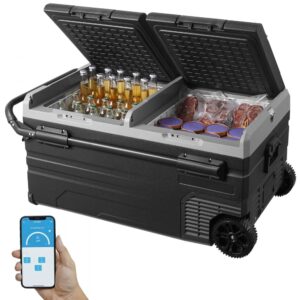 Automobilinis šaldytuvas VEVOR 95 L, dviejų zonų, -20–20 °C