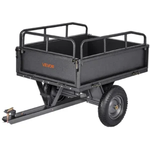 VEVOR metalinė sodo priekaba 227 kg, 10 cu. ft., 14″ ratai