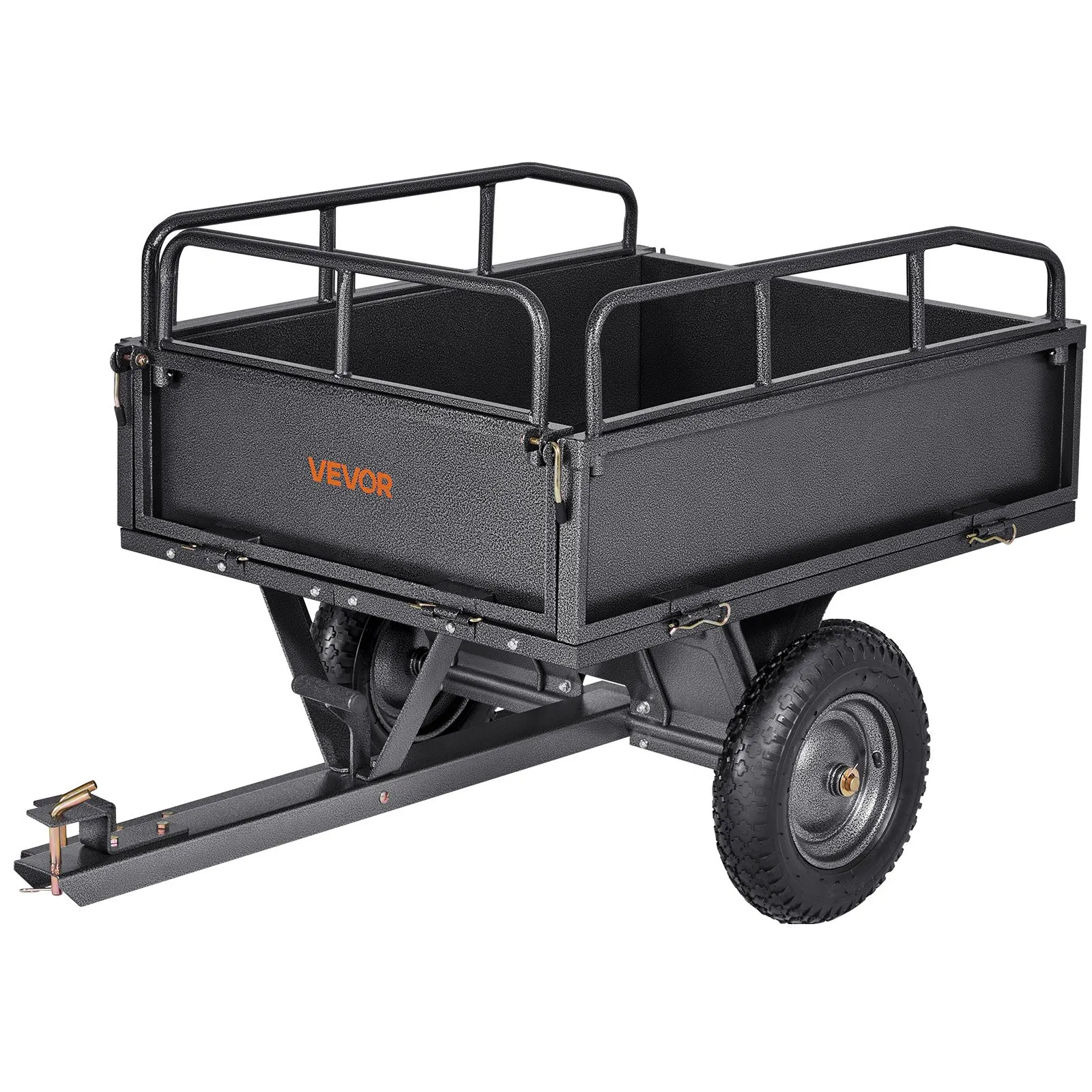 VEVOR metalinė sodo priekaba 227 kg, 10 cu. ft., 14″ ratai