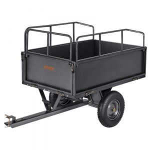 VEVOR plieninė išverčiama sodo priekaba 272 kg, 0,48 m³, 16″ ratai