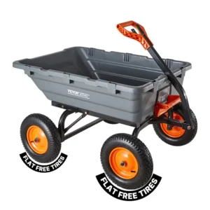 VEVOR plastikinis išverčiamas sodo vežimėlis 680 kg