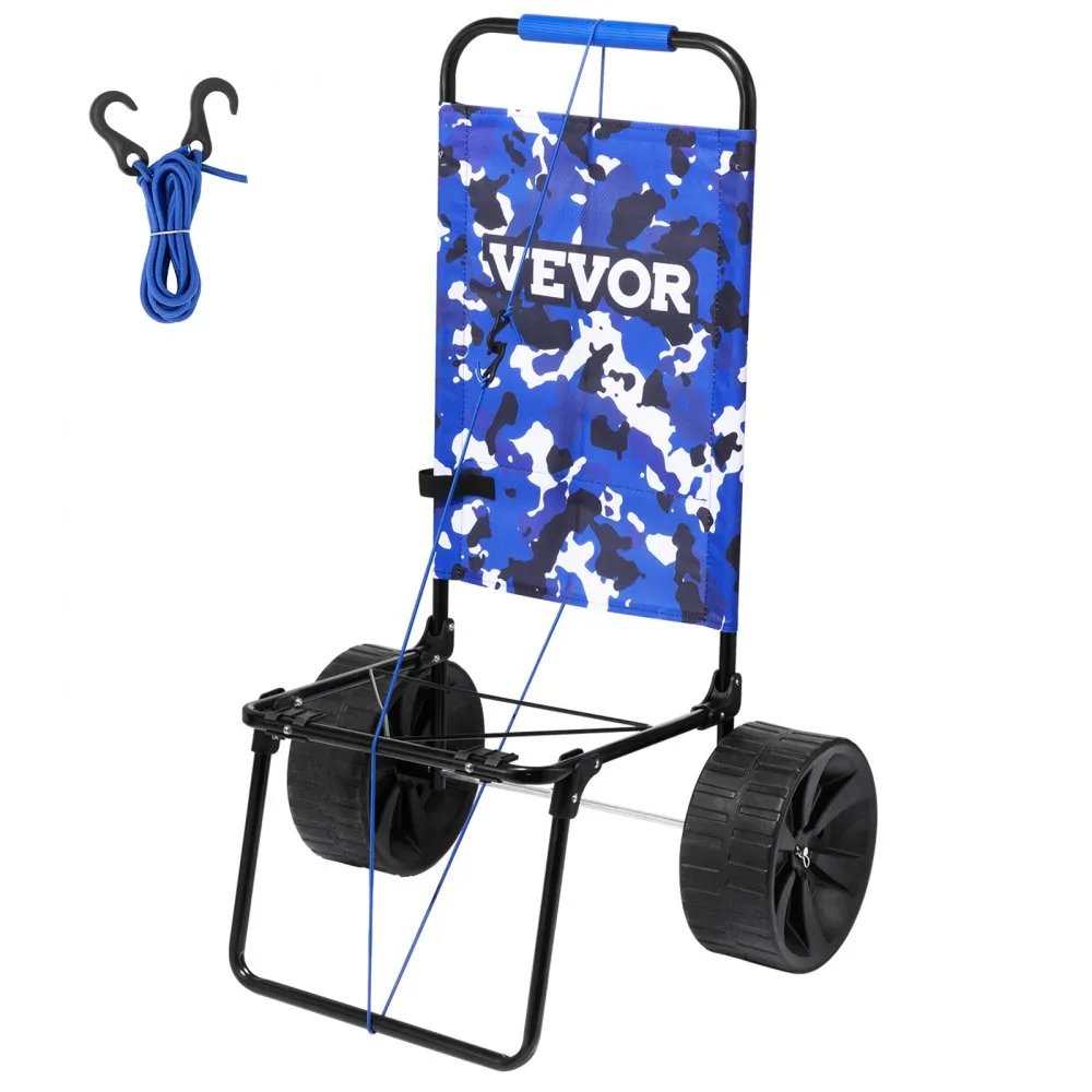 VEVOR kompaktiškas paplūdimio vežimėlis 31 kg, 10″ ratai