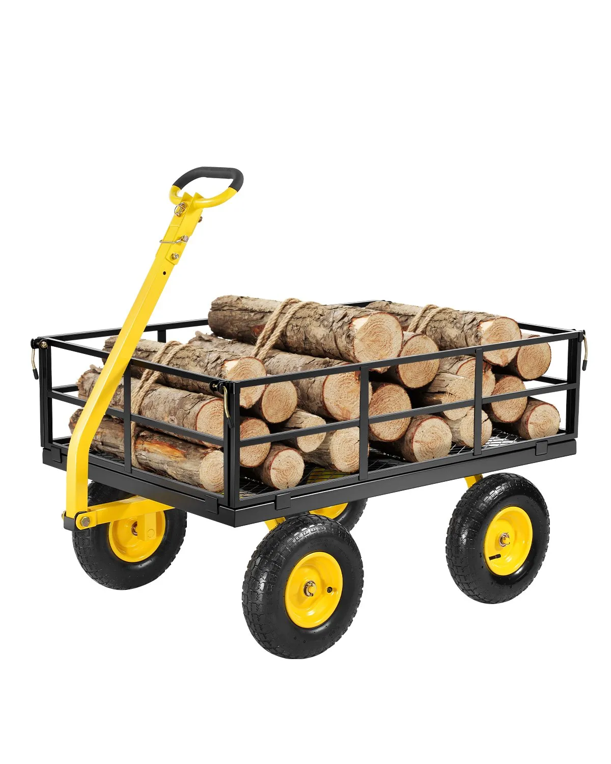 VEVOR metalinis sodo vežimėlis 544 kg, 13″ visureigiai ratai