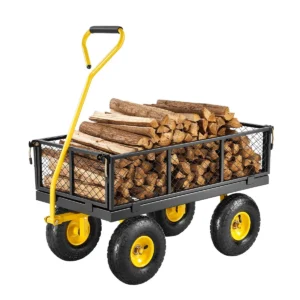 VEVOR metalinis sodo vežimėlis 227 kg, 10″ ratai