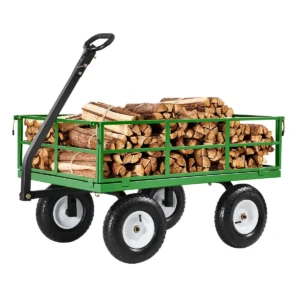 VEVOR metalinis sodo vežimėlis 544 kg, 13″ ratai